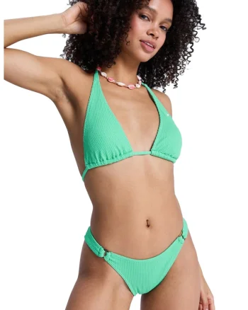 Sutien halter de baie cu logo Sunshine, Verde turcoaz
