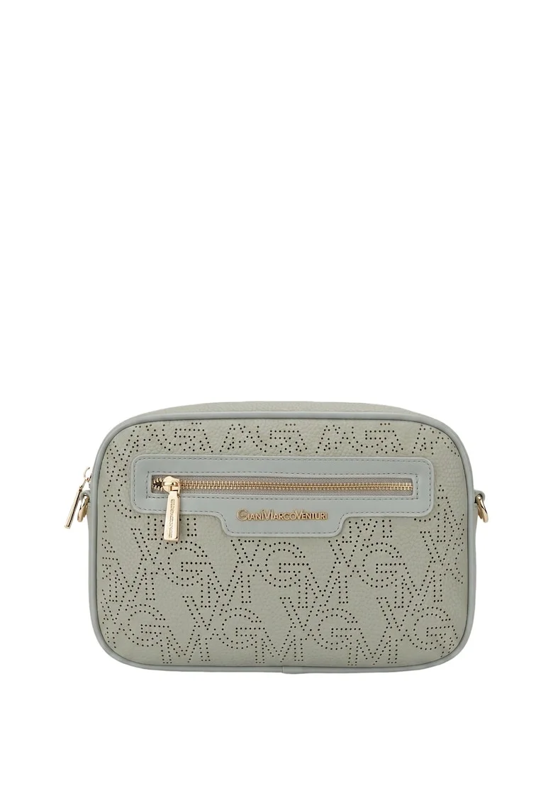 Geanta crossbody din piele ecologica, Verde