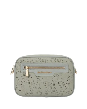 Geanta crossbody din piele ecologica, Verde