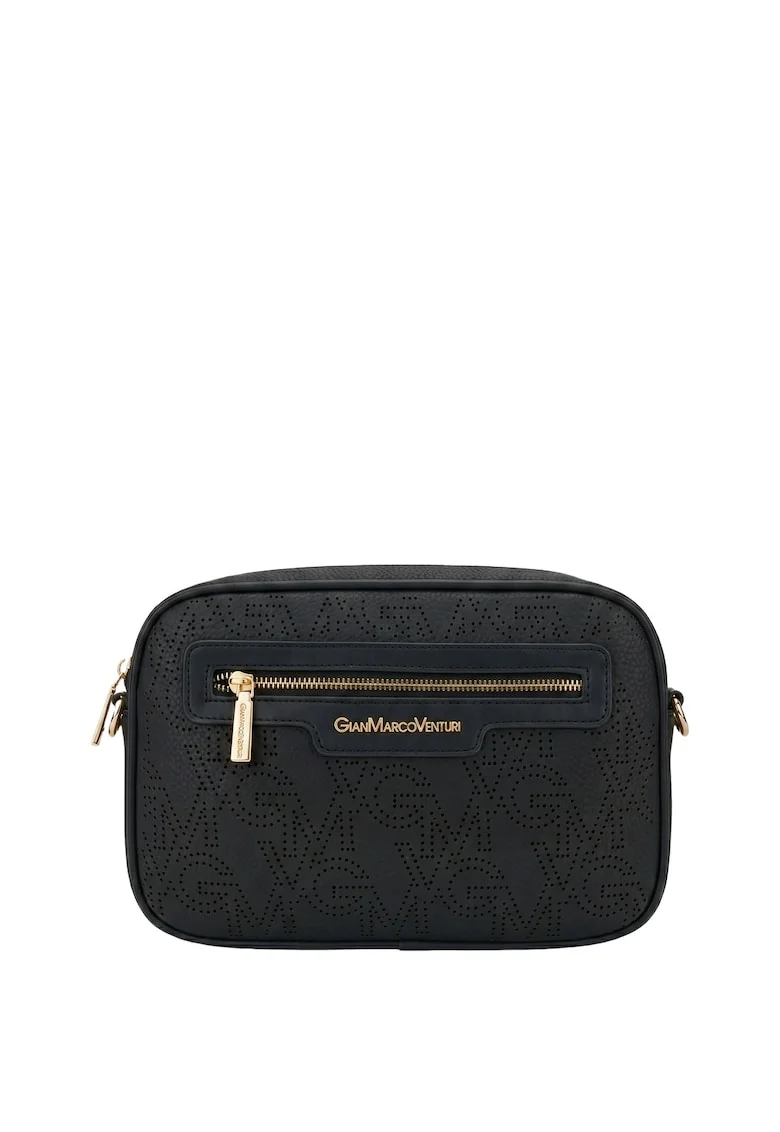 Geanta crossbody din piele ecologica, Albastru