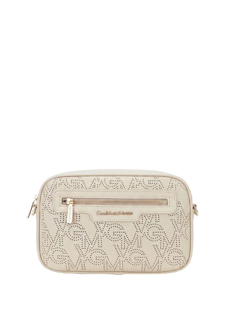Geanta crossbody din piele ecologica, Bej