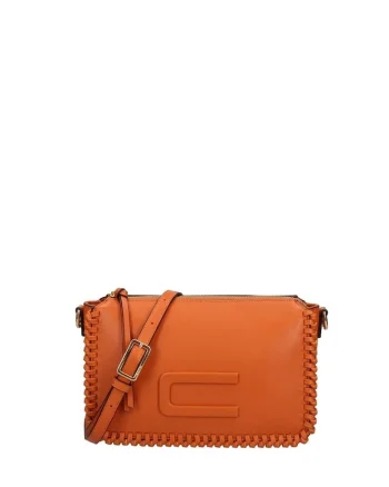 Geanta crossbody cu bareta detasabila Astria Elite, Portocaliu