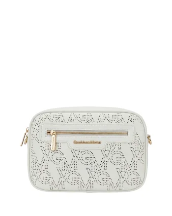 Geanta crossbody din piele ecologica, Alb