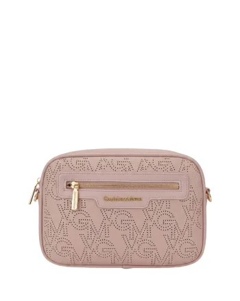 Geanta crossbody din piele ecologica, Roz