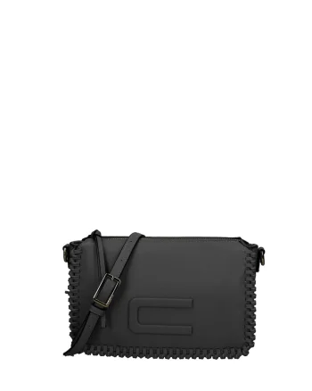 Geanta crossbody cu bareta detasabila Astria Elite, Negru