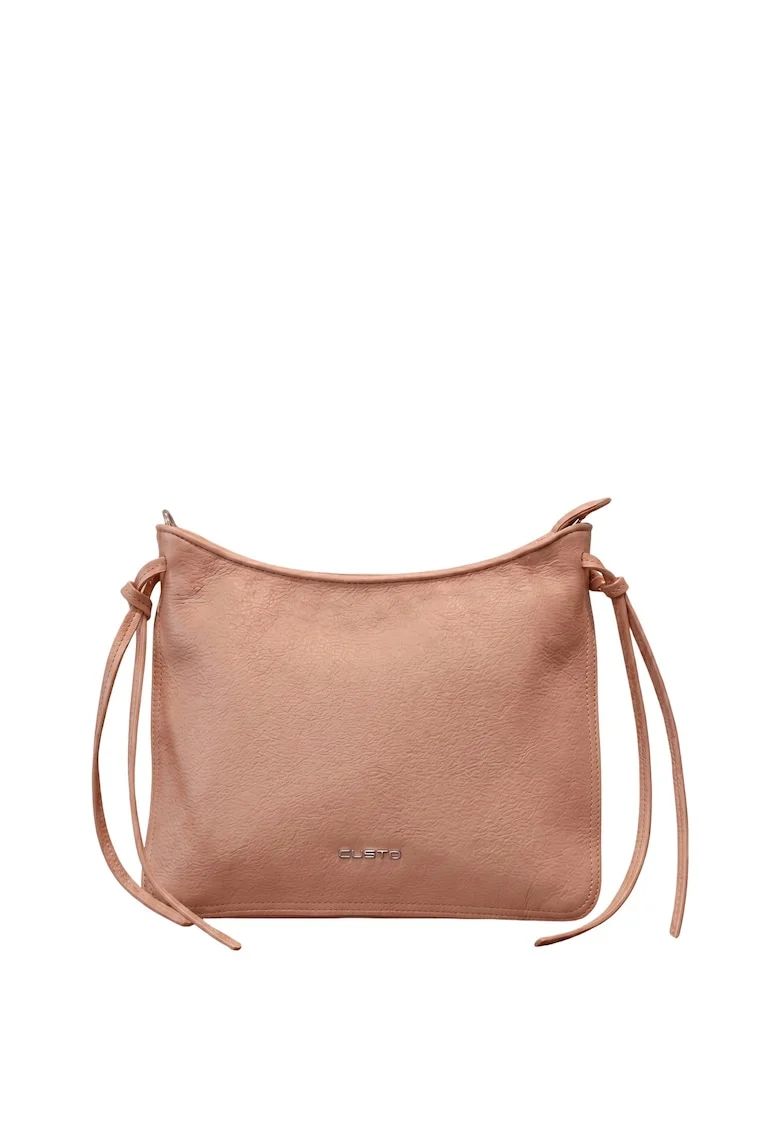 Geanta crossbody din piele ecologica Auriela Pro, Portocaliu persan