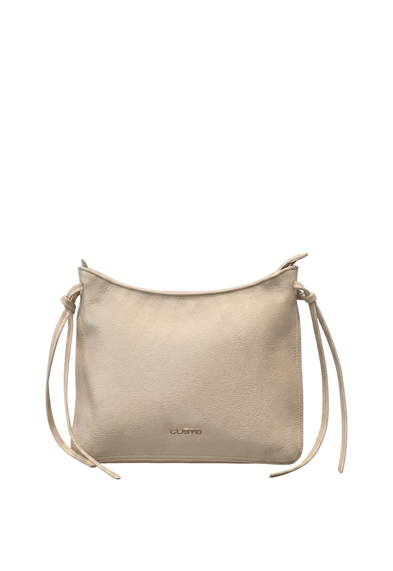 Geanta crossbody din piele ecologica Auriela Pro, Crem