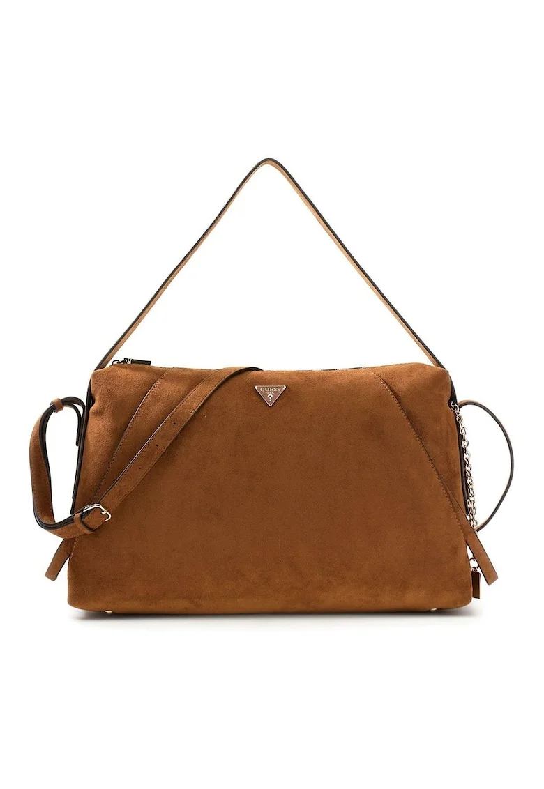Geanta crossbody din piele intoarsa ecologica Devon
