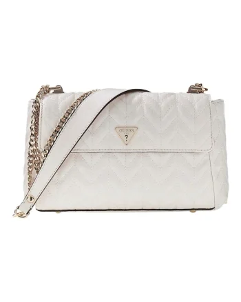 Geanta crossbody cu aspect texturat si cusaturi decorative Stacey