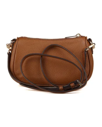 Geanta dama  Crossbody, poliuretan, auriu, 20x12x6 cm