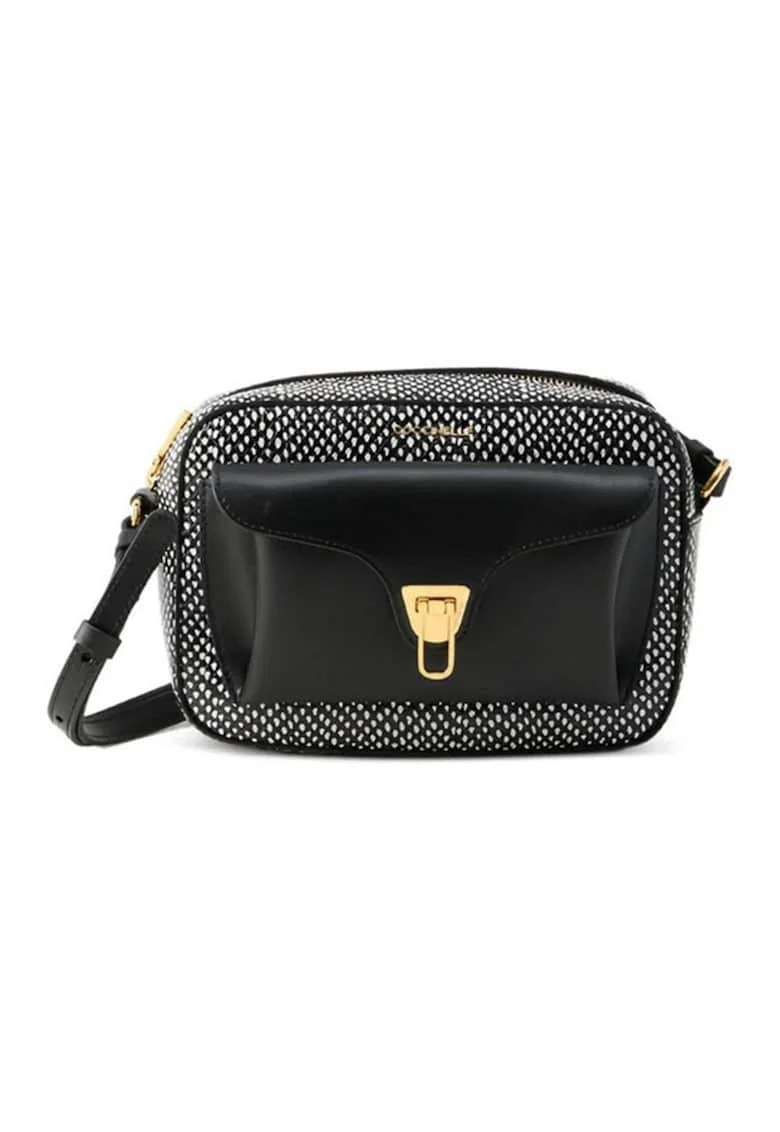 Geanta crossbody cu model piele de crocodil