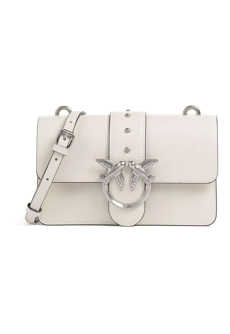 Geanta crossbody din piele cu detaliu logo metalic