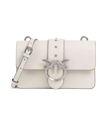 Geanta crossbody din piele cu detaliu logo metalic