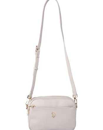 Geanta crossbody cu bareta ajustabila, Maro nisip