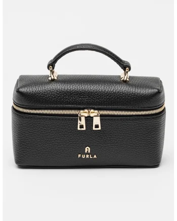 Geanta crossbody de piele Camelia, Negru