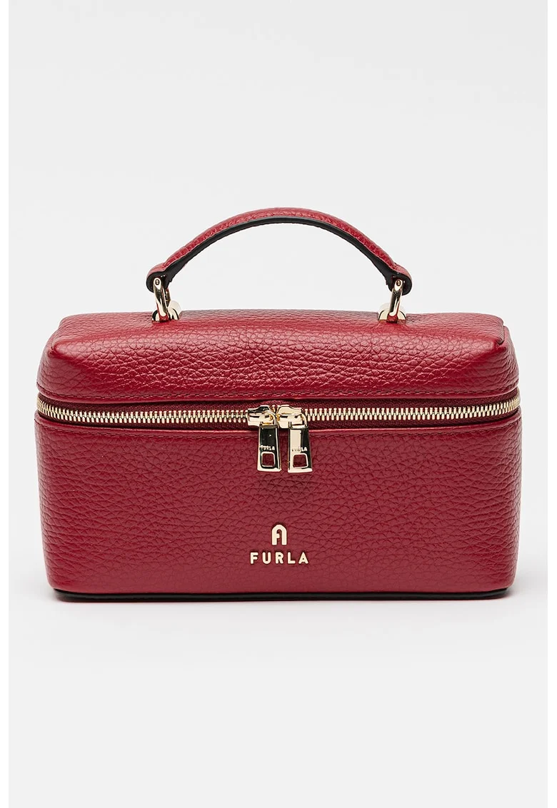 Geanta crossbody de piele Camelia, Visiniu