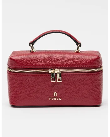 Geanta crossbody de piele Camelia, Visiniu