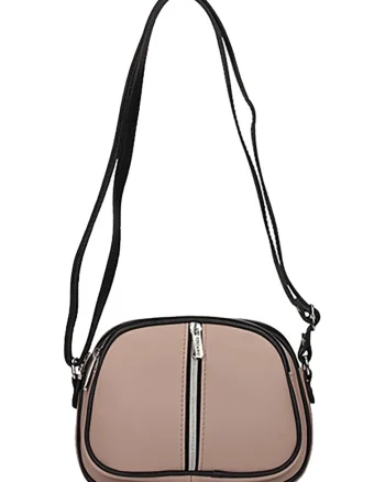 Geanta crossbody din piele, Maro deschis