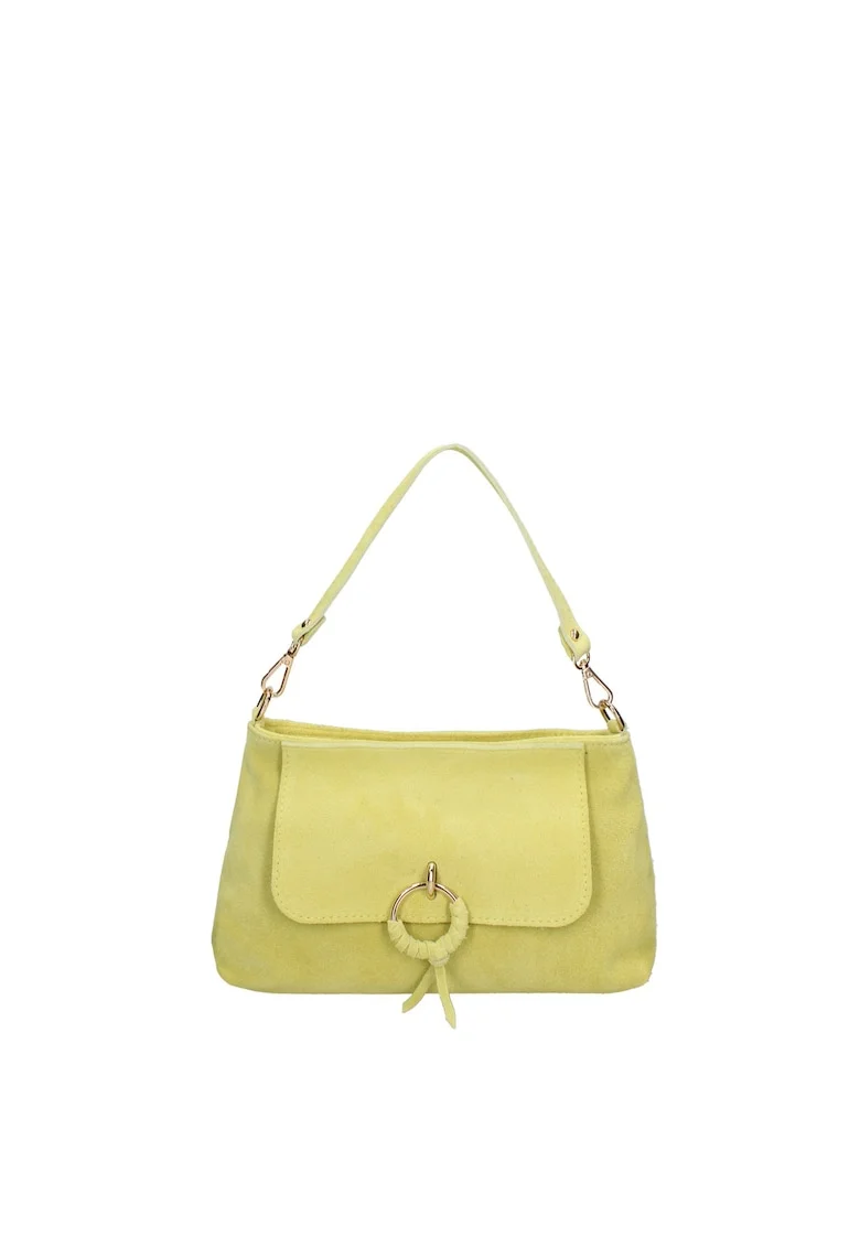Geanta crossbody de piele Celeste Pro, Verde deschis