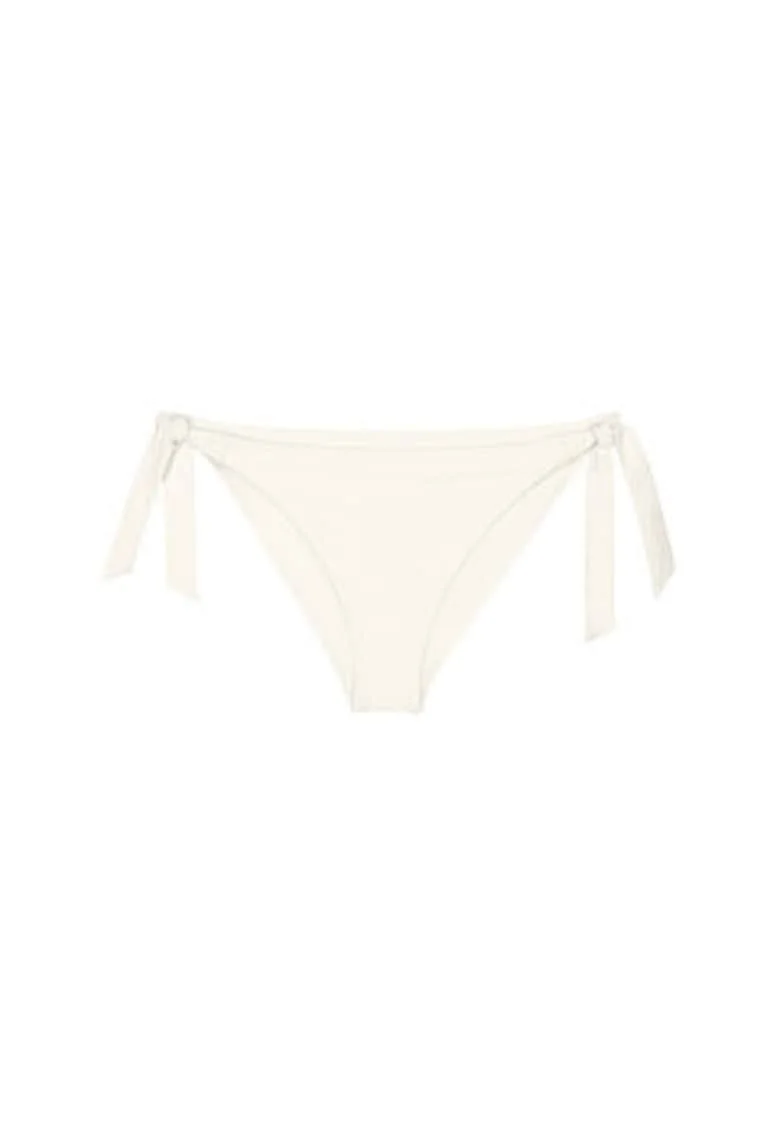 Slip de bikini pentru femei,  bej, poliamida si elastan,