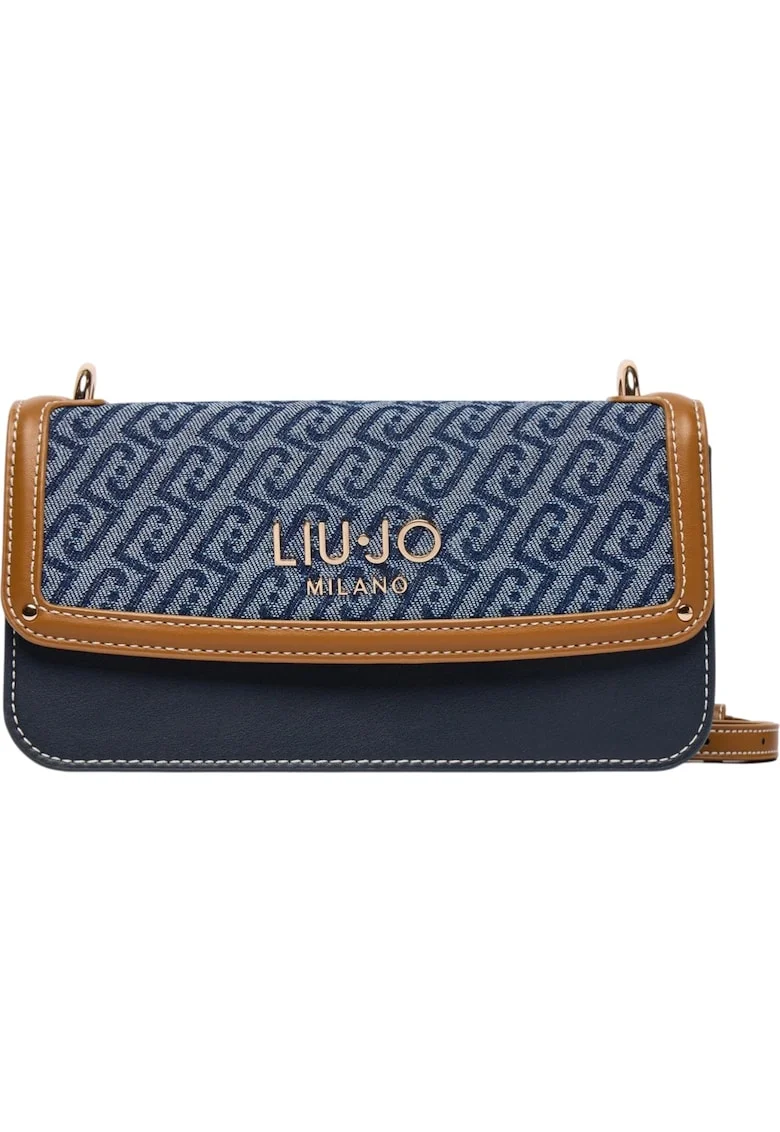 Geanta  Small jacquard denim crossbody 56667, Albastru