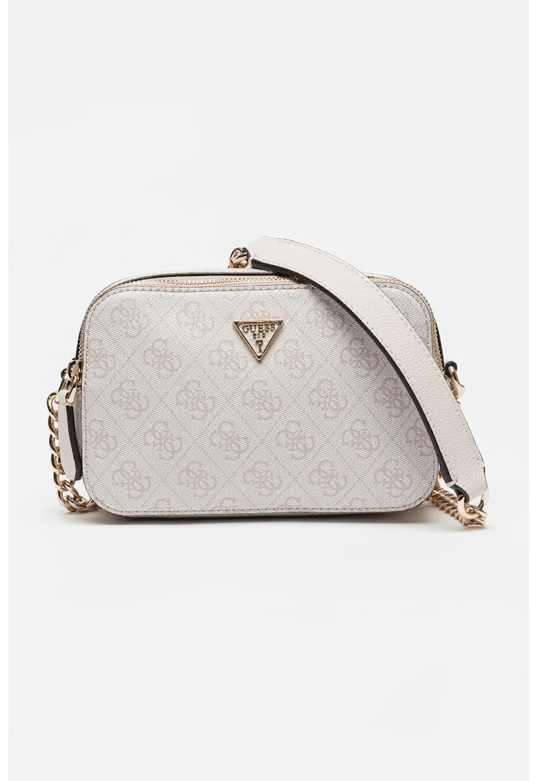 Geanta crossbody cu model monograma Noelle II, Bej deschis