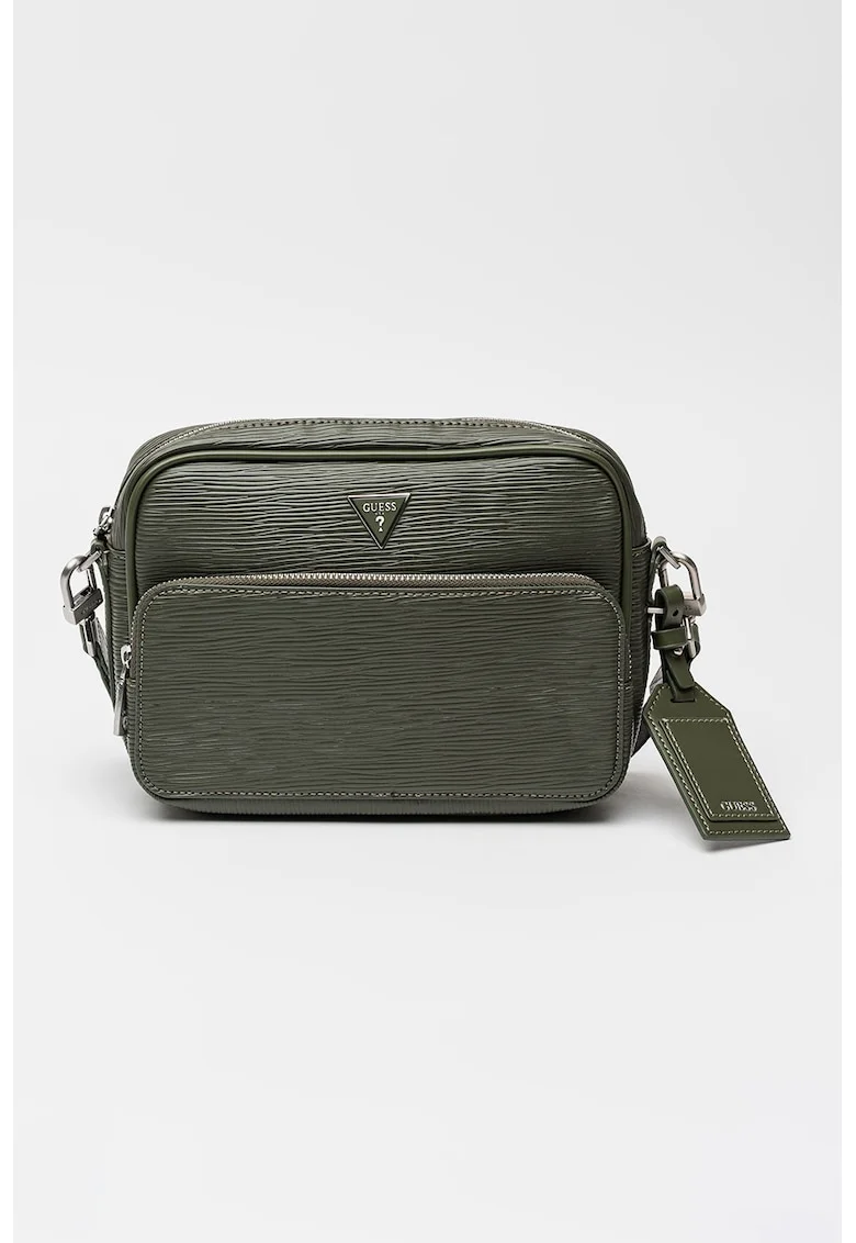 Geanta crossbody cu fermoar Milano, Verde stins