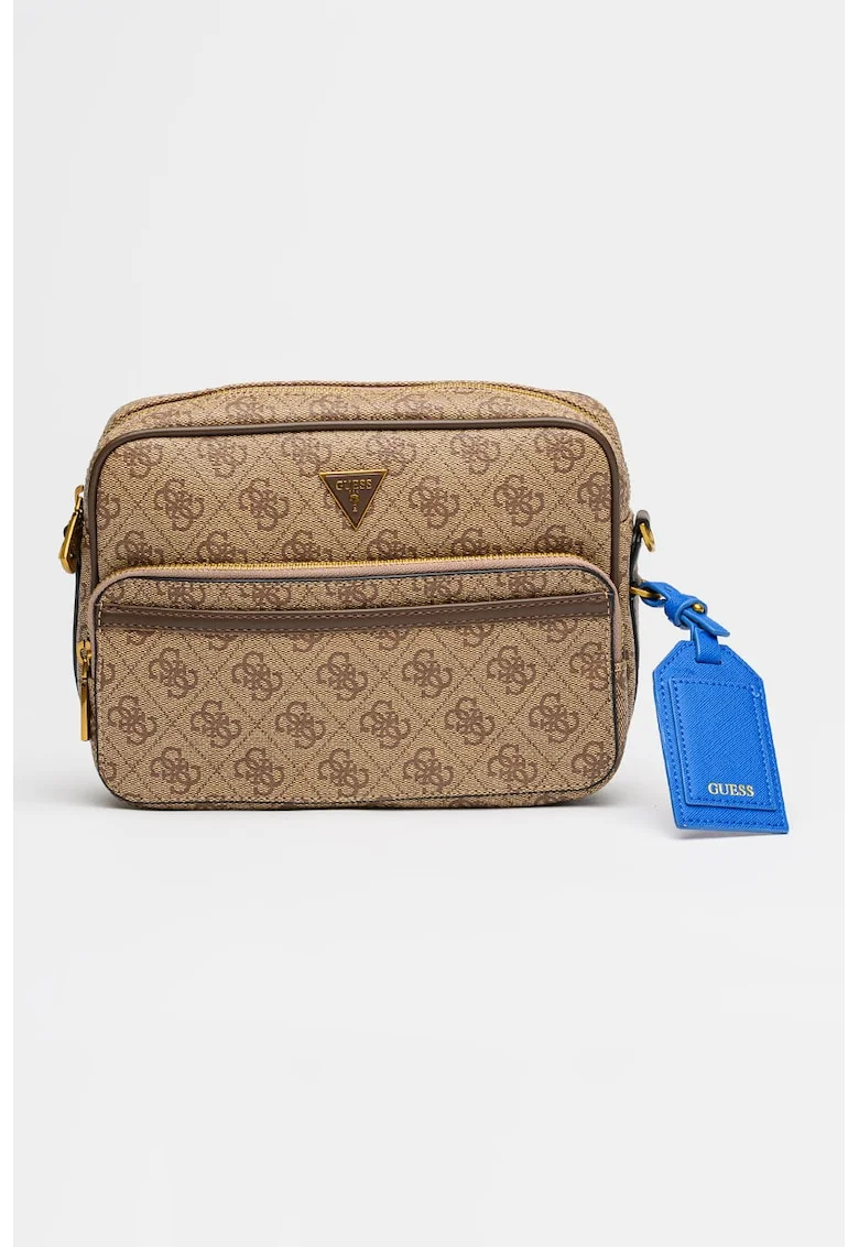 Geanta mica crossbody cu monograma Milano, Maro