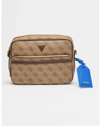 Geanta mica crossbody cu monograma Milano, Maro