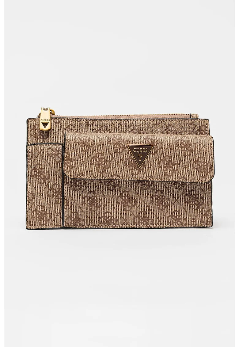 Geanta crossbody mica cu monograma Milano, Maro camel