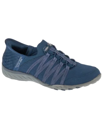 Pantofi sport,  Slip-ins: Breathe Easy - Roll With Me 100593, Bleumarin