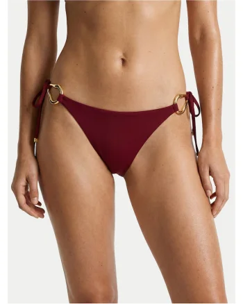 Slip de bikini dama,  bordeaux