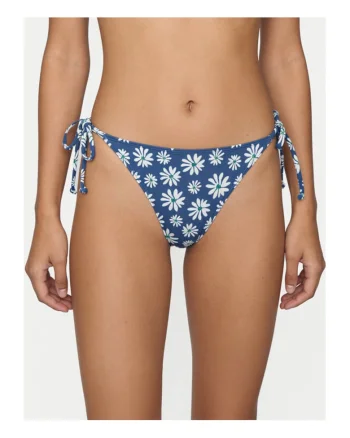 Slip de baie Femeie,  floral, albastru, poliester