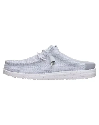Męskie Lekkie Mokasyny Buty Wsuwane Wally Slip Multi Mesh, Gri