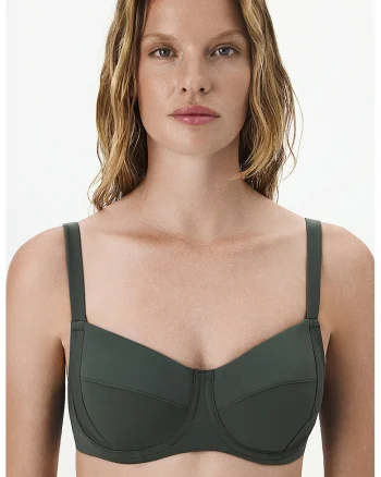 Sutien de baie cu sustinere metalica, Verde inchis