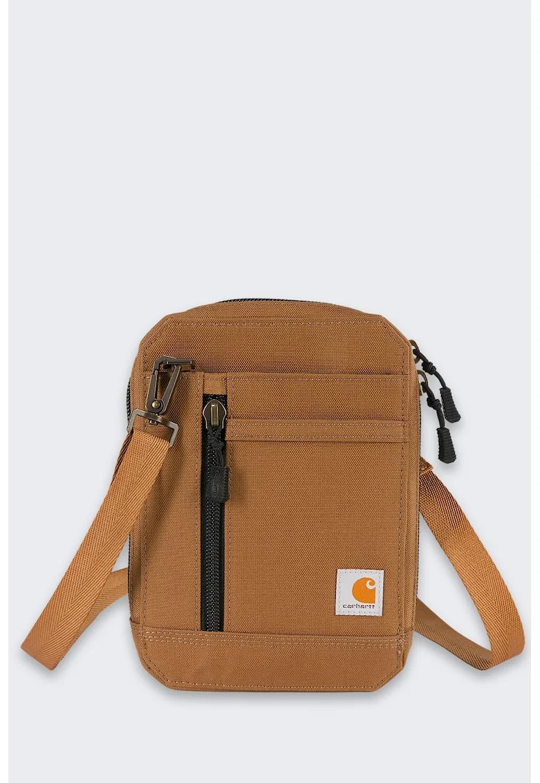 Borseta  Crossbody, nylon rezistent, maro, reglabil, 20x15cm