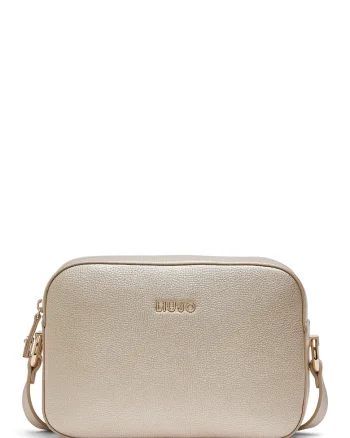 Geanta crossbody de piele ecologica, Bej