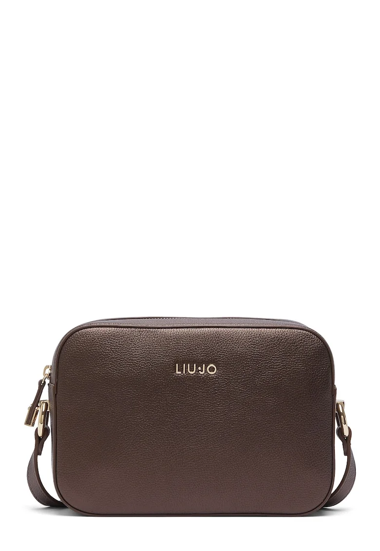 Geanta crossbody de piele ecologica, Maro inchis