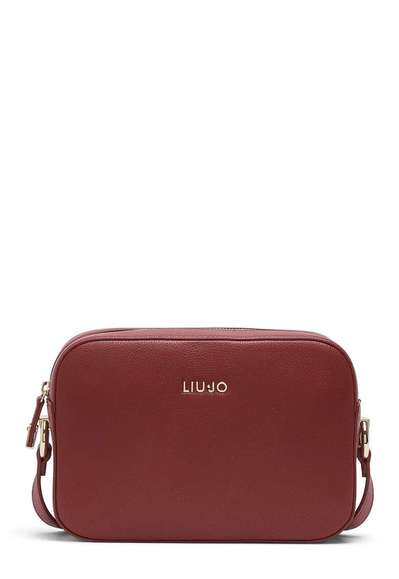 Geanta crossbody de piele ecologica, Rosu inchis