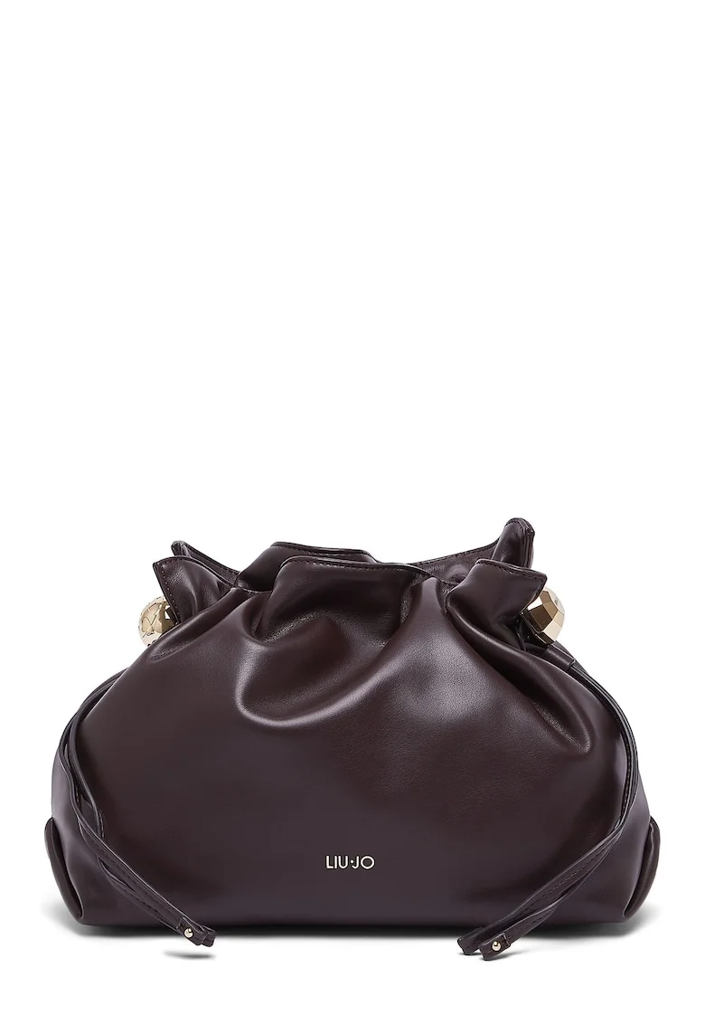 Geanta crossbody de piele ecologica cu snur, Violet