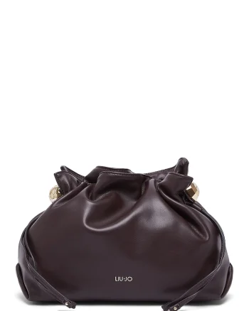 Geanta crossbody de piele ecologica cu snur, Violet