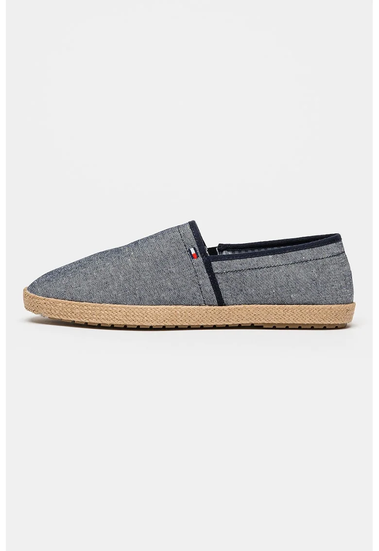 Pantofi slip-on din in, Albastru inchis