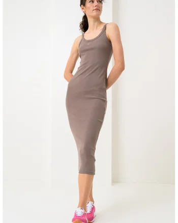 Rochie bodycon din amestec de lyocell, Maro inchis