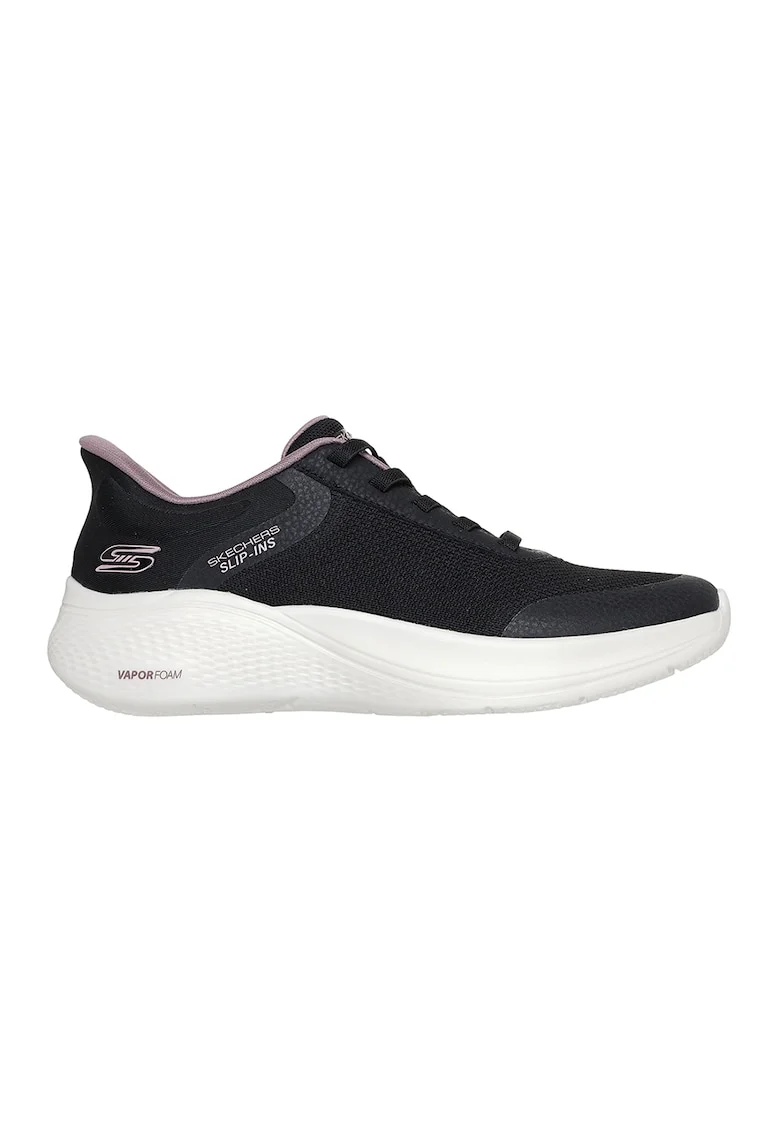Pantofi sport slip-ins Bobs Infinity din material textil, Negru/Lila pal