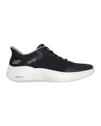 Pantofi sport slip-ins Bobs Infinity din material textil, Negru/Lila pal