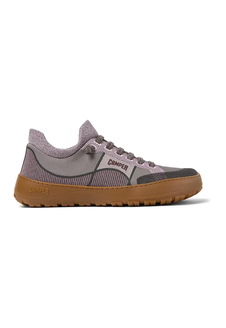Pantofi sport slip-on din material textil, Lila pal/Lila