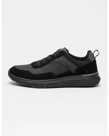 Pantofi sport slip-on cu logo, Negru/Gri antracit