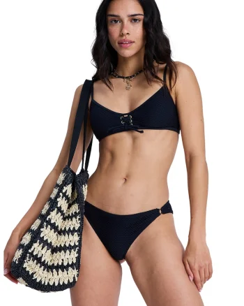 Slip brazilian texturat Island, Negru