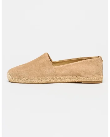 Espadrile slip-on din piele intoarsa Kenzie, Maro deschis