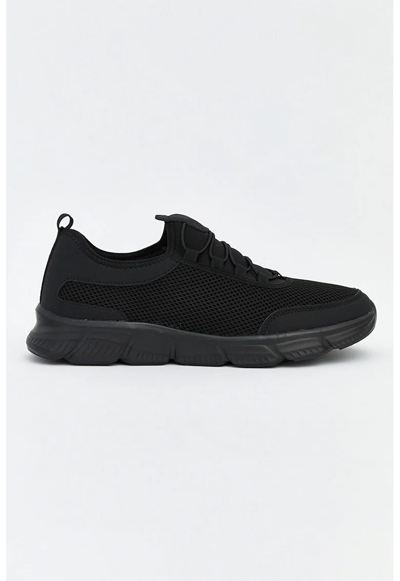 Pantofi sport slip-on cu insertii din plasa